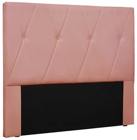 Cabeceira Cama Box Solteiro 90 cm Aquilla Veludo Rosa S04 - D'Rossi