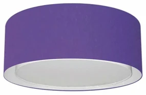 Plafon Para Sala de Estar Cilíndrico SE-3036 Cúpula Cor Roxo