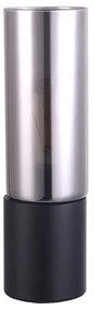 Luminaria De Mesa Metal Vidro Spire - PRETO / FUMÊ