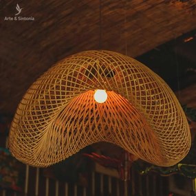 Luminária de Teto Bali | Rattan