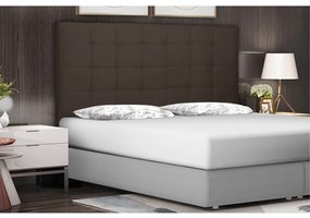 Cabeceira Verona Para Cama Box Queen 160 cm Suede - D'Rossi - Café