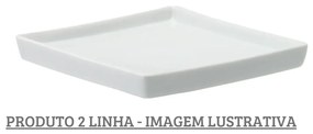 Bandeja Quadrada 13,5Cm Porcelana Schmidt 2° Linha