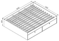 Cama Casal Queen 160cm Com 4 Portas Tókio A05 Montana - Mpozenato