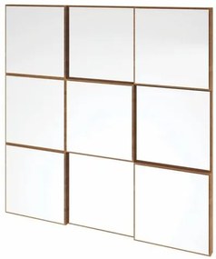 Quadro Espelho Argos Pequeno 75 cm (LARG) cor Freijo - 59767 Sun House