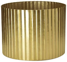 Cachepot Decorativo de Metal 3D Dourado 22x29 cm - D'Rossi