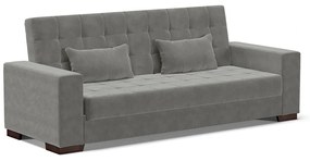Sofá Cama Casal 3 Lugares 210cm Lisboa Suede  D03 - D'Rossi - Grafite