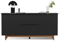 Buffet Aparador para Sala de Jantar 163cm Flow Preto - EJ Móveis