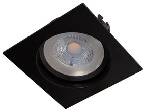 Plafon Led Embutir Easy Evo 7w 3000k Preto