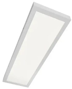 Plafon Led Sobrepor Retangular Branco 36W Irc80 Yamamura - LED BRANCO NEUTRO (4000K)