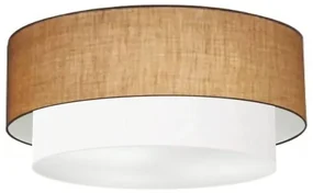 Plafon Para Corredor Cilíndrico SC-3024 Cúpula Cor Palha Branco