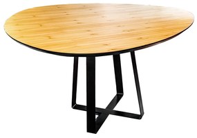 Mesa Contemporâneo Tátio Egg 1400 - Lâmina Laca Preto  Kleiner