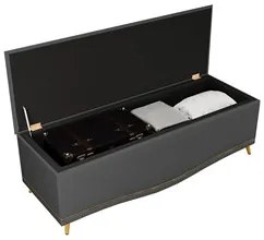 Cabeceira Cama Box Casal King 195cm Com Calçadeira Baú Imperial Veludo