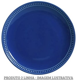 Prato Raso 27,5Cm Sevilha Azul Navy - Porto Brasil 2° Linha