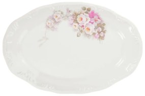 Travessa Rasa Oval 28Cm Porcelana Schmidt - Dec. Eterna E351