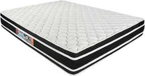 Cama Box Baú Viúva + Colchão De Espuma D33 - Castor - Black White Double Face 128x188x69cm Marrom