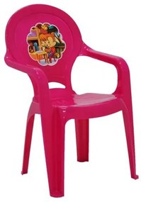 Cadeira Infantil Tramontina Catty em Polipropileno Rosa Adesivado