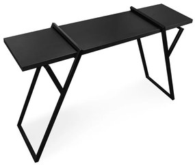 Aparador para Sala Industrial 138cm Brooklyn Preto L06 - D'Rossi