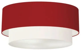 Plafon Para Banheiro Cilíndrico SB-3063 Cúpula Cor Bordo Branco