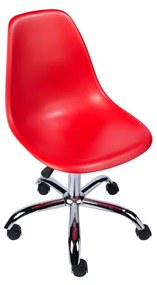 Cadeira de Escritório Eames Eiffel Giratória - Vermelha