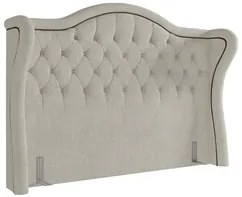 Cabeceira Cama Box Casal 140cm Antibes P02 Boucle Cru - Mpozenato