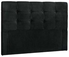 Cabeceira Painel Cama Box Solteiro 90cm Ana Luísa Suede Preto - Sheep Estofados - Preto