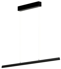 Pendente Led Touch Aluminio Preto 12w 3000k Strip