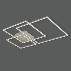 Plafon Canvas 116W Led 3000K Ip20 Branco Bivolt 70X100Cm | Opus Dn 380... (Branco)