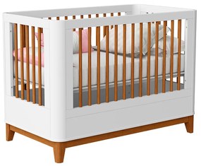 Berço Mini Cama Boom Plus Nordic - Branco Fosco - Berço Mini Cama Curvo Boom Plus Nordic - Branco Fosco