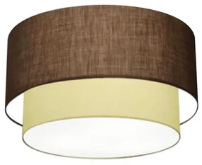Plafon Para Dormitório Cilíndrico SD-3045 Cúpula Cor Café Bege