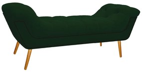 Calçadeira Estofada Veneza 160 cm Queen Size Suede Verde - ADJ Decor