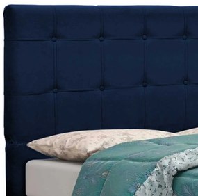 Cabeceira Tóquio para Cama Box Casal 140 cm Suede Azul Marinho D'Rossi