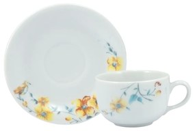 Xícara Café Com Pires 100 Ml Porcelana Schmidt - Dec. Mônica 2345