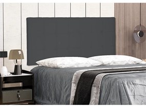 Cabeceira Painel Verona Para Cama Box Solteiro 90 cm Suede - D'Rossi - Cinza