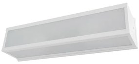 Arandela Aluminio Vidro Branco Ip65 11,5cm