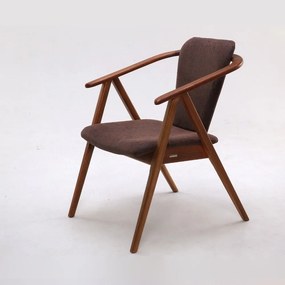 Cadeira Minerva Estofada Estrutura Madeira Eucalipto Design Exclusivo Acabamento Premium