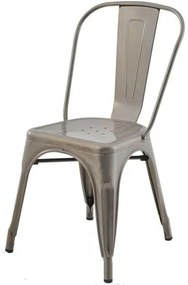 Cadeira Iron Tolix Sem Braco Vintage Aco Fosco - 29907 Sun House