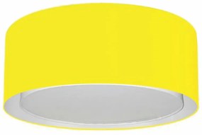 Plafon Cilíndrico Duplo Vivare Md-3036 Cúpula em Tecido 50x25cm - Bivolt