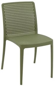 Cadeira Tramontina Isabelle em Polipropileno e Fibra de Vidro Verde Oliva