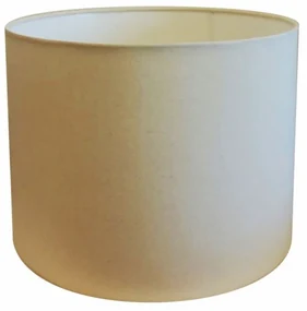 Cúpula Abajur Cilíndrica Cp-7019 Ø40x30cm Algodão Crú