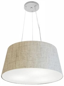 Lustre Pendente Cone Vivare Md-4048 Cúpula em Tecido 21/50x40cm - Bivolt