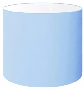 Cúpula Abajur Cilíndrica Cp-8012 Ø30x25cm Azul Bebê