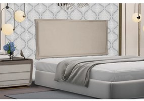 Cabeceira Painel Garden Para Cama Box Solteiro 90 cm Suede - D'Rossi - Bege