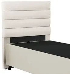 Cabeceira com Base para Cama Box Solteiro 88x188cm Hit ID5 Corano Bege