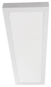 Plafon Led Sobrepor Retangular Branco 36W Irc80 Yamamura - LED BRANCO QUENTE (3000K)