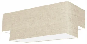 Plafon Para Dormitório Retangular SD-3071 Cúpula Cor Rústico Bege