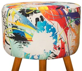 Puff Dora Redondo Estampado Color D18 - D'Rossi