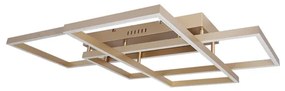 Plafon Led De Sobrepor Aluminio Champagne 82w 3000k Urbe