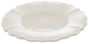 Jogo 4 Pratos Para Risoto/Massa Porcelana Fancy Branco 23x5cm 18096 Wolff