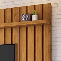 Painel Para TV Suspenso Ripado 70 Pol. 200cm Like H01 Cinamomo - Mpoze