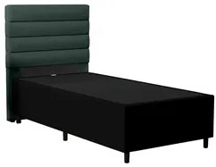 Cabeceira com Base para Cama Box Solteiro 88x188cm Hit ID5 Corano Pret